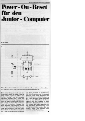 Power-On-Reset für den Junior-Computer ( )