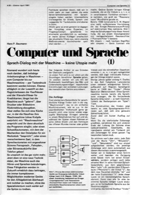 Computer und Sprache, Teil 1 (Spracherzeugung)