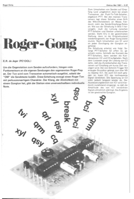 Roger-Gong (Roger piep, CB, Funk)