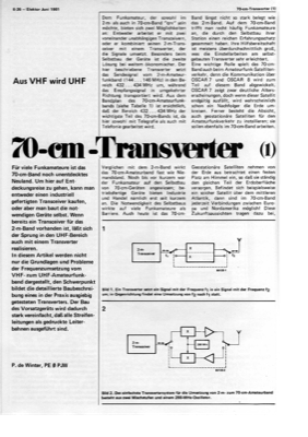 70-cm-Transverter, Teil 1 (2m Transceiver bei 70cm einsetzen)