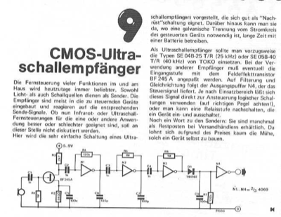 CMOS-Ultraschall-Empfänger