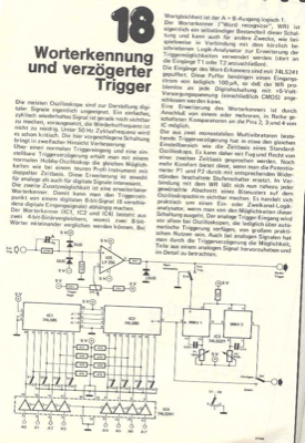 Worterkennung und Trigger (für Oszilloskop)