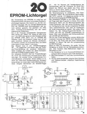 EPROM-Lichtorgel (Triac)