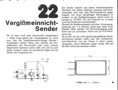 Vergissmeinnicht-Sender