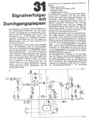 Signalverfolger Durchgangstester