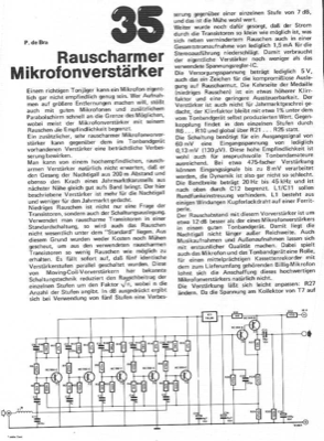 Rauscharmer Mikrofon-Verstärker