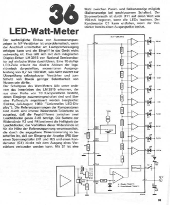 LED-Watt-Meter (LM3915)