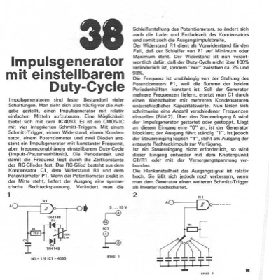 Impuls-Generator (einstellbares Tastverhältnis)