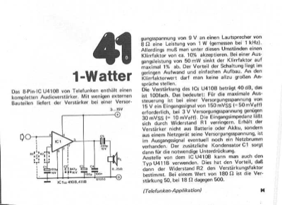 1-Watter (Verstärker U410B)