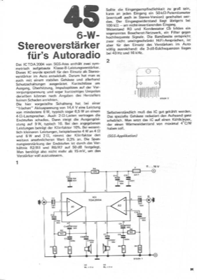 6-W-Stereoverstärker fürs Auto (TDA2004)