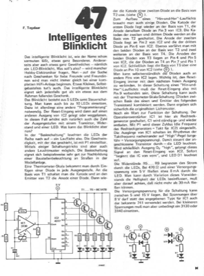 Intelligentes Blinklicht (Lauflicht)