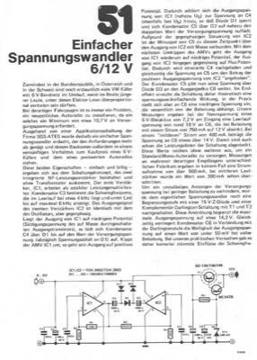 Einfacher Spannungswandler 6/12V (TDA2002, kein Trafo, 750mA)