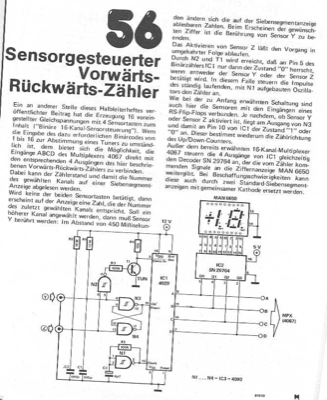 Vor-Rückwärts-Zähler sensorgesteuert (4029, 4067)