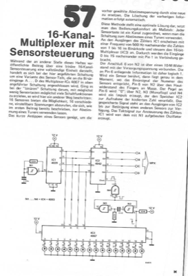 16-Kanal-Multiplexer mit Sensorsteuerung (4067)