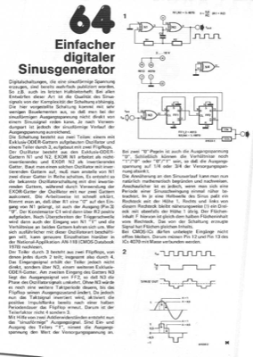 Einfacher digitaler Sinus-Generator (4070)