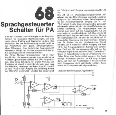 Sprachgesteuerter Schalter für PA VOX (LM346)