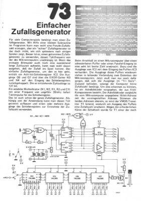 Einfacher Zufallsgenerator