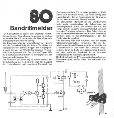 Bandriss-Melder (Lichtschranke)
