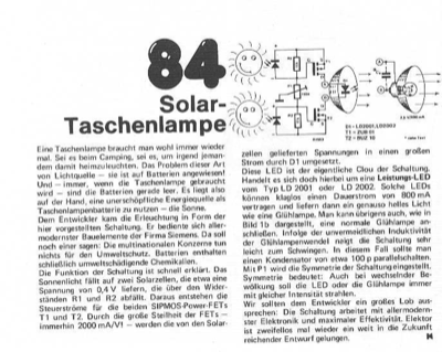 Solar-Taschenlampe