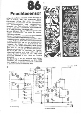 Feuchtesensor (Luftfeuchte DVM)