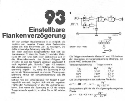 Flanken-Verzögerung einstellbar