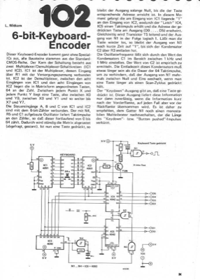 6-Bit-Keyboard-Encoder (Tastatur)