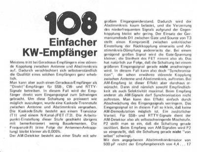 Einfacher KW-Empfänger (SSB CW RTTY)