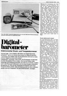 Digital-Barometer (LX0503A)