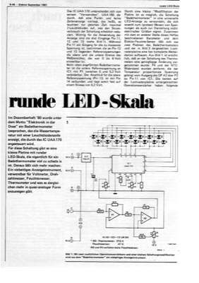 Runde LED-Skala (LED-Zeile, UAA170)