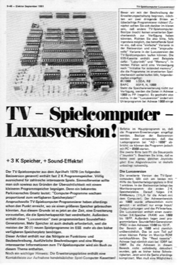 TV-Spielcomputer-Luxusversion (Erweiterung-Aprilheft 79)