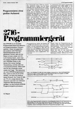 2716-Programmiergerät (EPROM, 555)