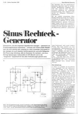 Sinus/Rechteck-Generator (18Hz-50kHz)