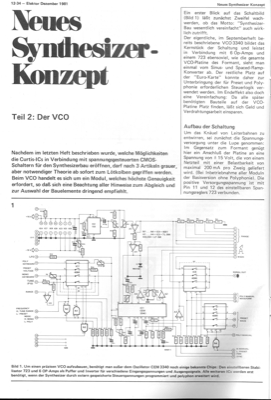 Neues Synthesizer-Konzept, Teil 2 (VCO)