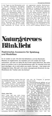 Naturgetreues Blinklicht (Modellauto)