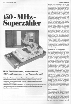 150-MHz-Superzähler (FM77T)