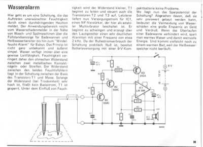 Wasseralarm (Feuchtefühler, LM386)