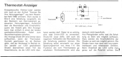 Thermostat-Anzeiger (Brennereinschaltzeit messen)