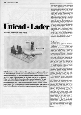 Unicad-Lader (NiCd-Lader, 741, 3055)