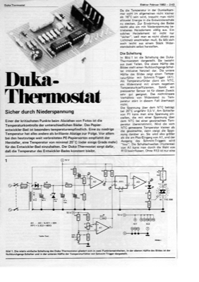 Dunkelkammer-Thermostat