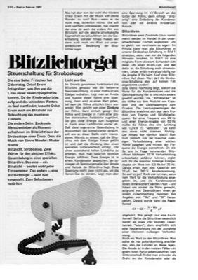 Blitzlichtorgel (Steuerung für Stroboskope)