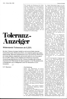 Toleranz-Anzeiger (Widerstandstoleranzen bestimmen)