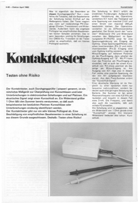 Kontakttester (Durchgangsprüfer)