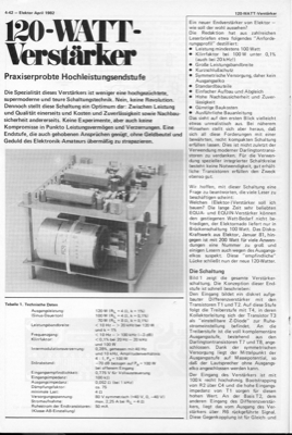 120-Watt-Verstärker (P-AMP mit BDX66/7 B)