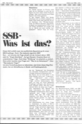 SSB- was ist das? (Grundlagen)