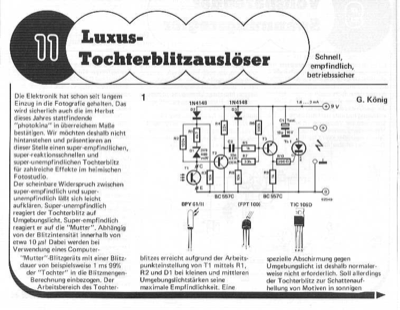 Tochter-Blitzauslöser (Lichtgesteuert)