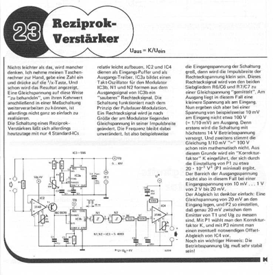 Reziprok-Verstärker (PDM)
