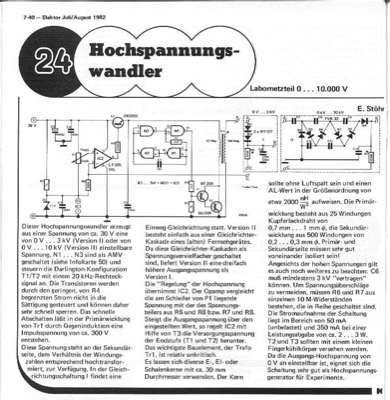 Hochspannungs-Wandler (0-10kV)