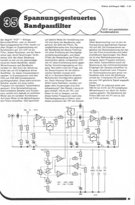 Spannungsgesteuertes Bandpassfilter (VCF mit geschalteten Kondensatoren)