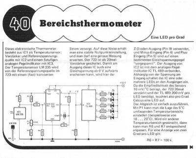 Bereichsthermometer (TL489, LEDs)