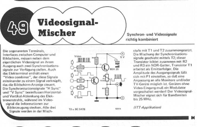 Videosignal-Mischer (composite-Synch erzeugen)